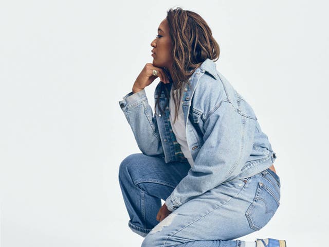 <p>Naomi Osaka poses for Levi’s 501 Originals Campaign</p>