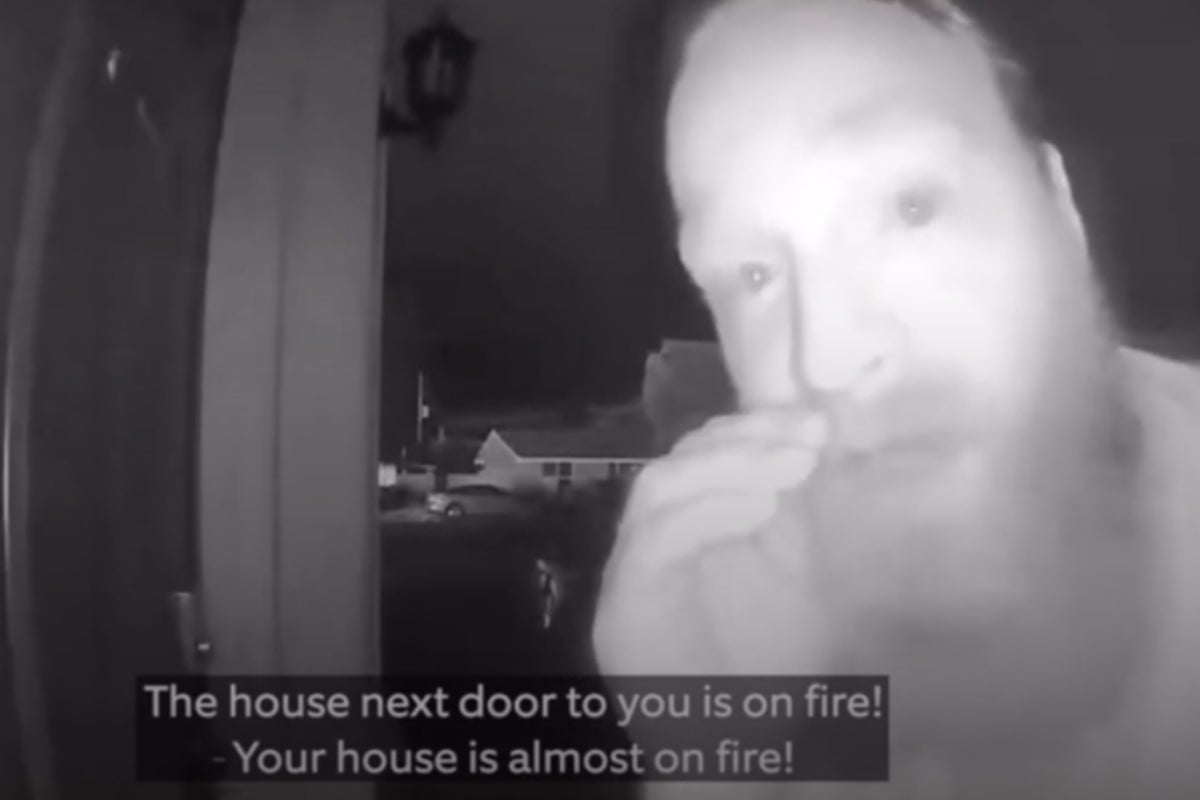 Hero neighbours captured saving woman from fire on ring cam | The ...