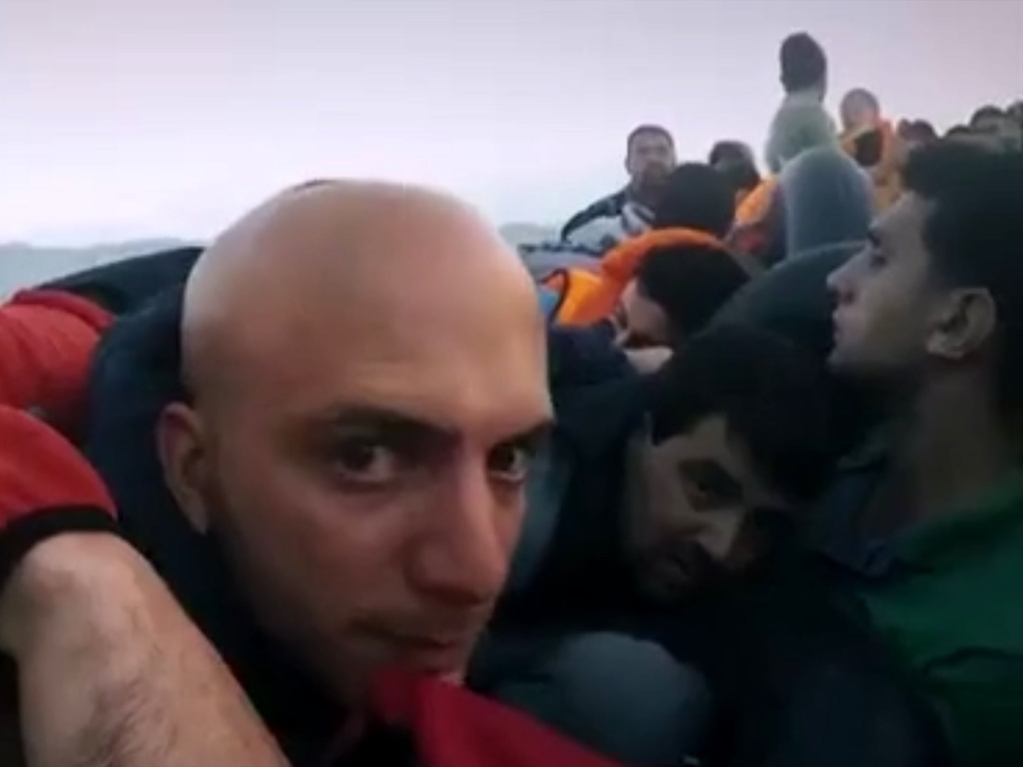 Akkad in video footage of the crossing from the BBC ‘Exodus’ documentary