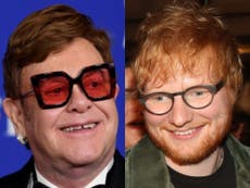 Elton John reveals what NSFW gift Ed Sheeran gave him for his birthday