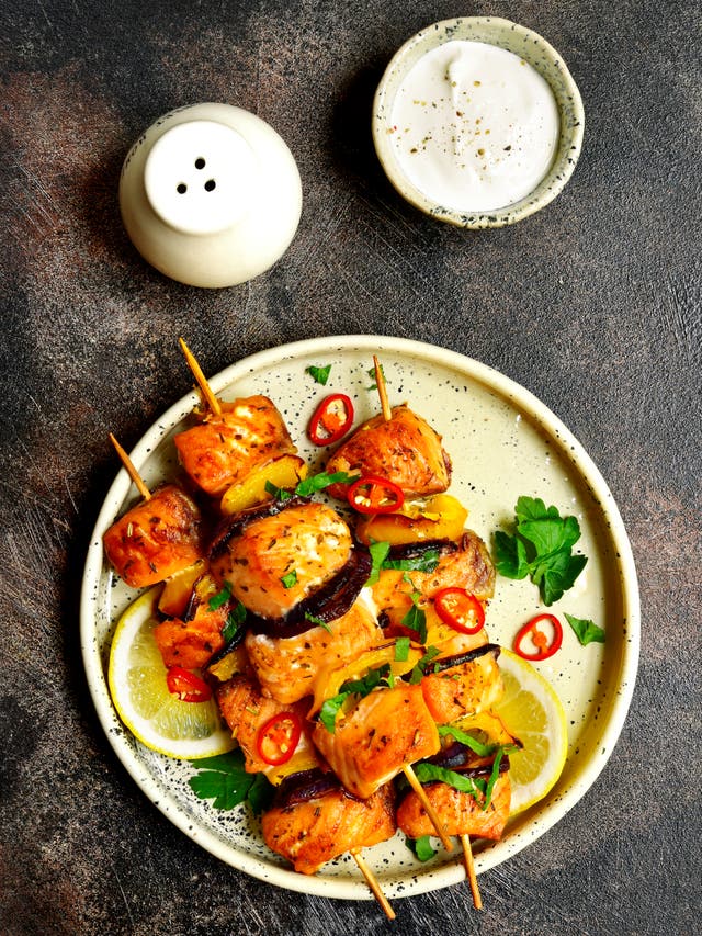 Saffron salmon kebabs A little goes a long way The Independent