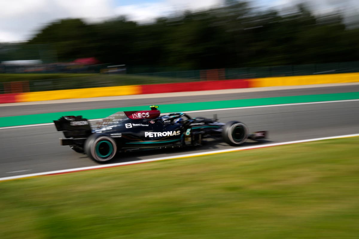 Valtteri Bottas tops first practice in Belgium with Lewis Hamilton 18th