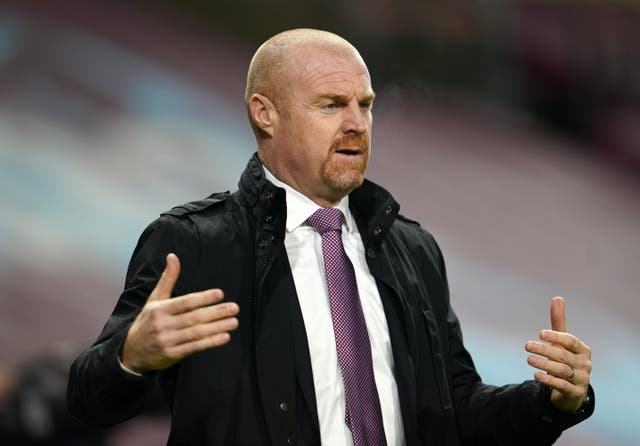<p>Burnley boss Sean Dyche is searching for a win against Everton (Jon Super/PA)</p>