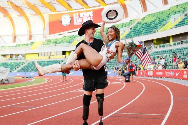 <p>Tara Davis and Hunter Woodhall continue Olympic journey at Tokyo Games</p>