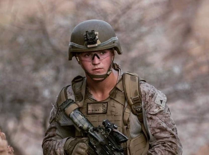 <p>Rylee McCollum was on his first deployment and said to become a father for first time</p>