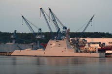 Warship to be named for LBJ heads to ocean for sea trials