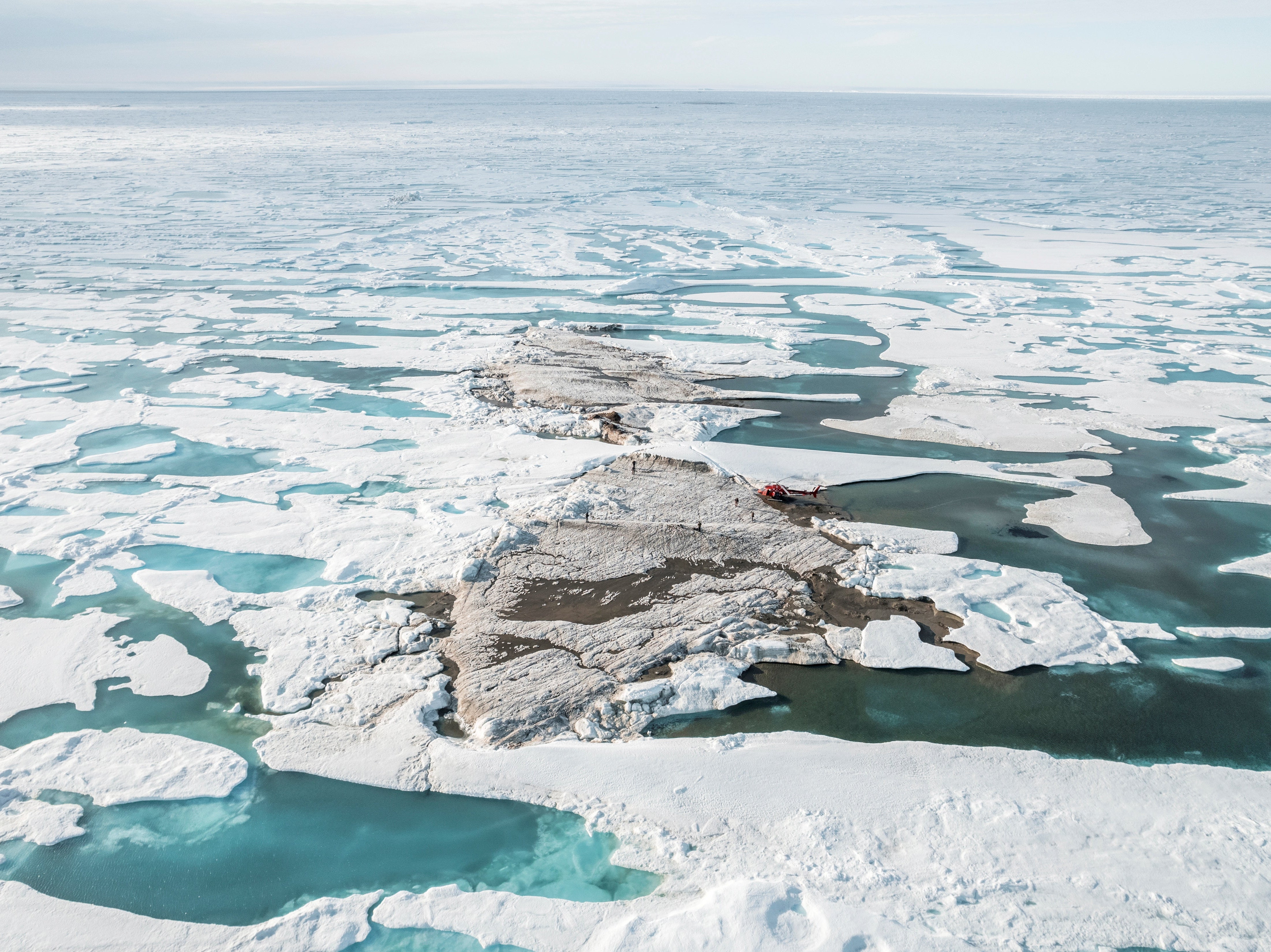 The tiny island off the coast of Greenland, discovered during the Leister Expedition