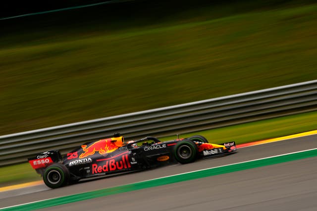 Max Verstappen ended the running on top of the time charts (Francisco Seco/AP)