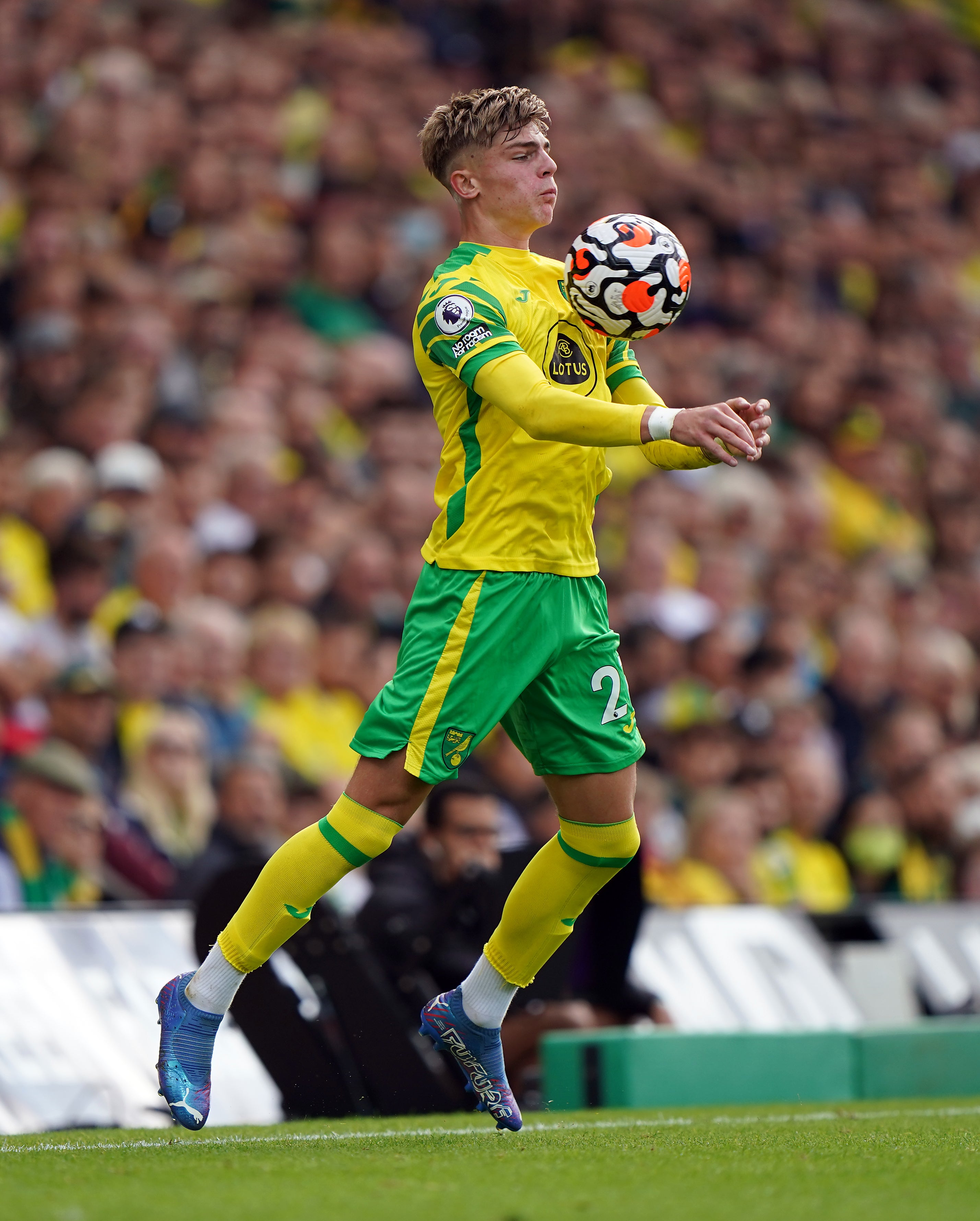 Brandon Williams is on loan at Norwich from Manchester United (Joe Giddens/PA)