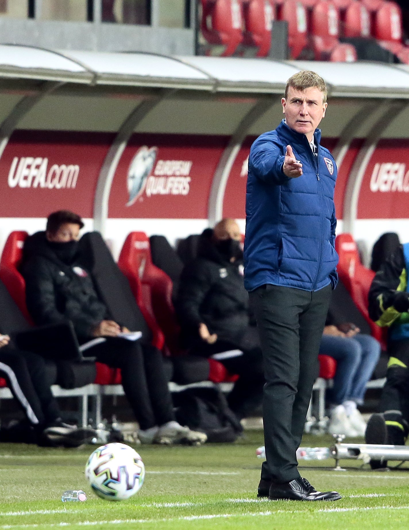 Former Republic of Ireland manager Stephen Kenny has blooded young players in the senior team (Trenka Attila/PA)