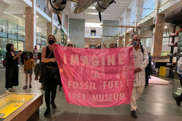 <p>Extinction Rebellion entered the Science Museum on Exhibition Road</p>