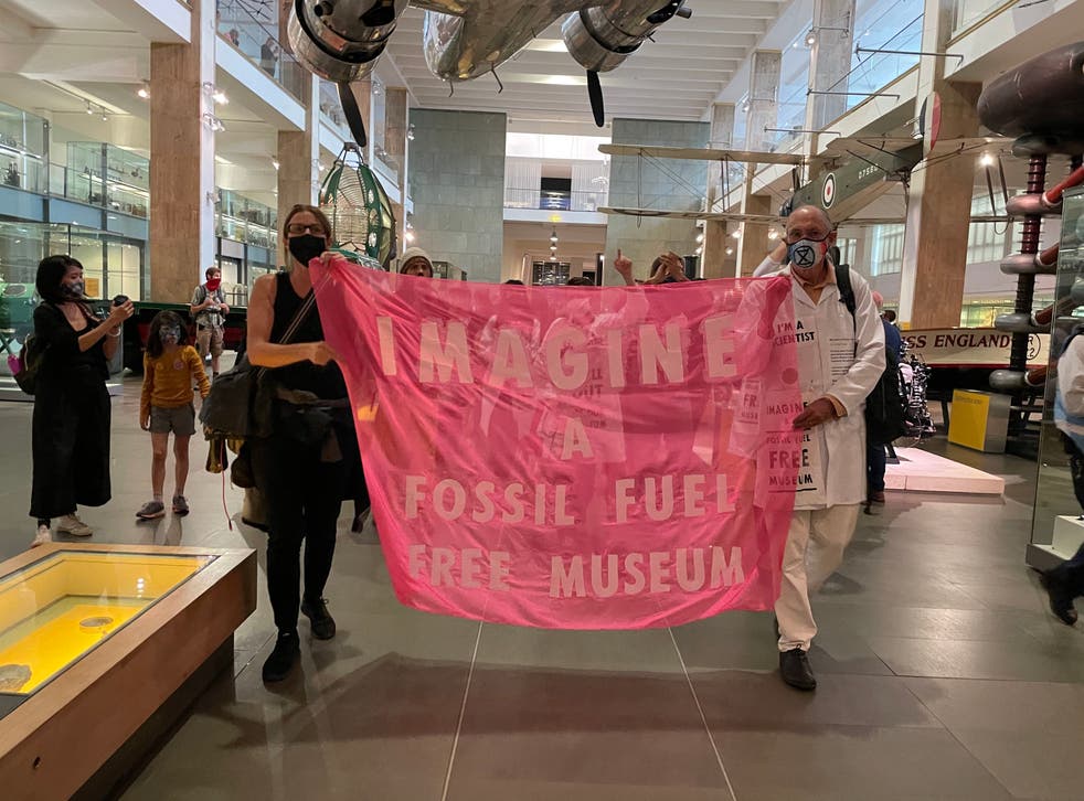 <p>Extinction Rebellion entered the Science Museum on Exhibition Road</p>
