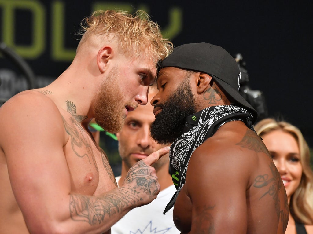 Jake Paul vs Tyron Woodley LIVE: Latest fight updates as YouTuber and former UFC champion meet in boxing ring