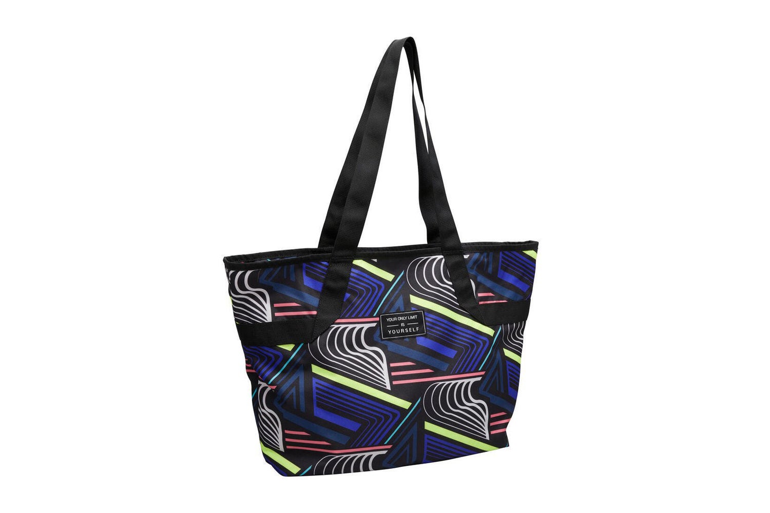 electric yoga lightweight tote in black