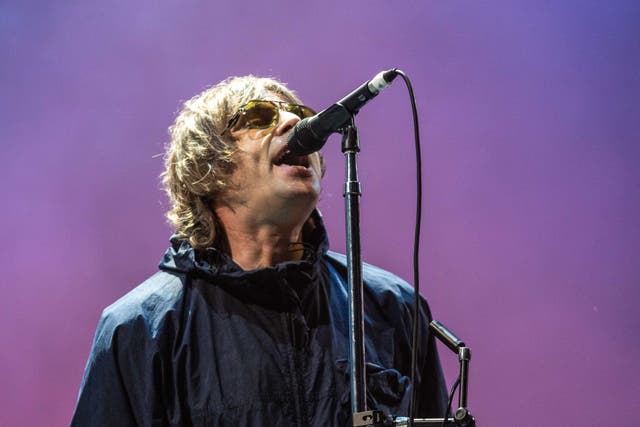 <p>Glory days: Liam Gallagher turns back the clock with an Oasis-heavy set </p>