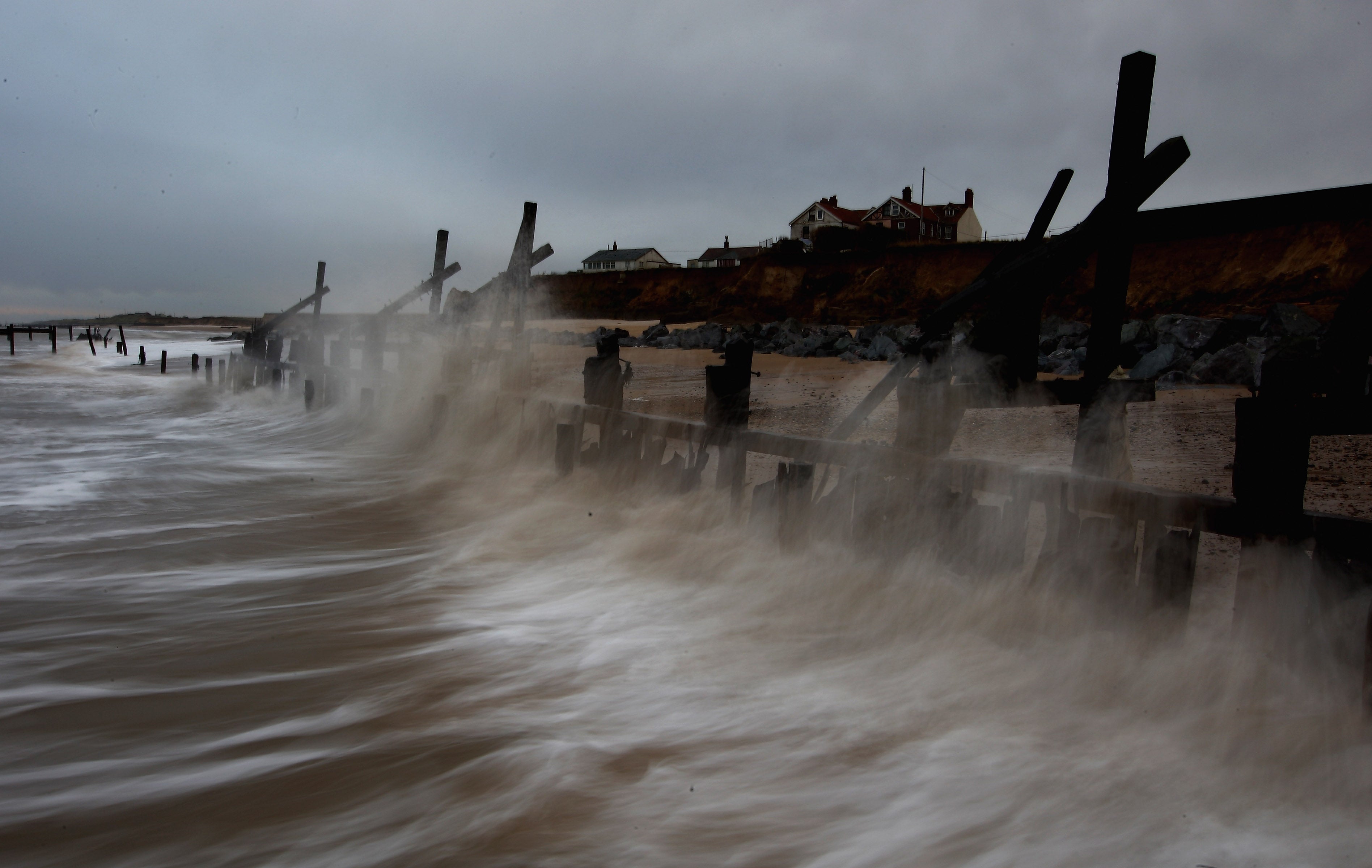 Climate change is believed to have worsened the effects of erosion on the Norfolk coast