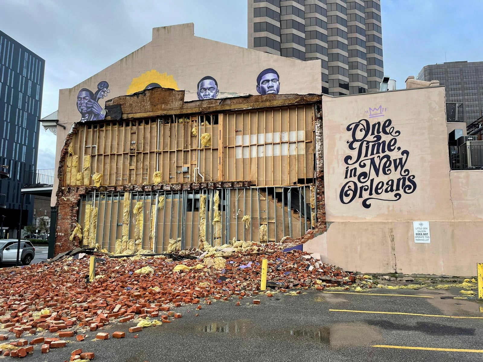 The Karnofsky shop suffers severe damage after Hurricane Ida pummeled New Orleans with strong winds in Louisiana