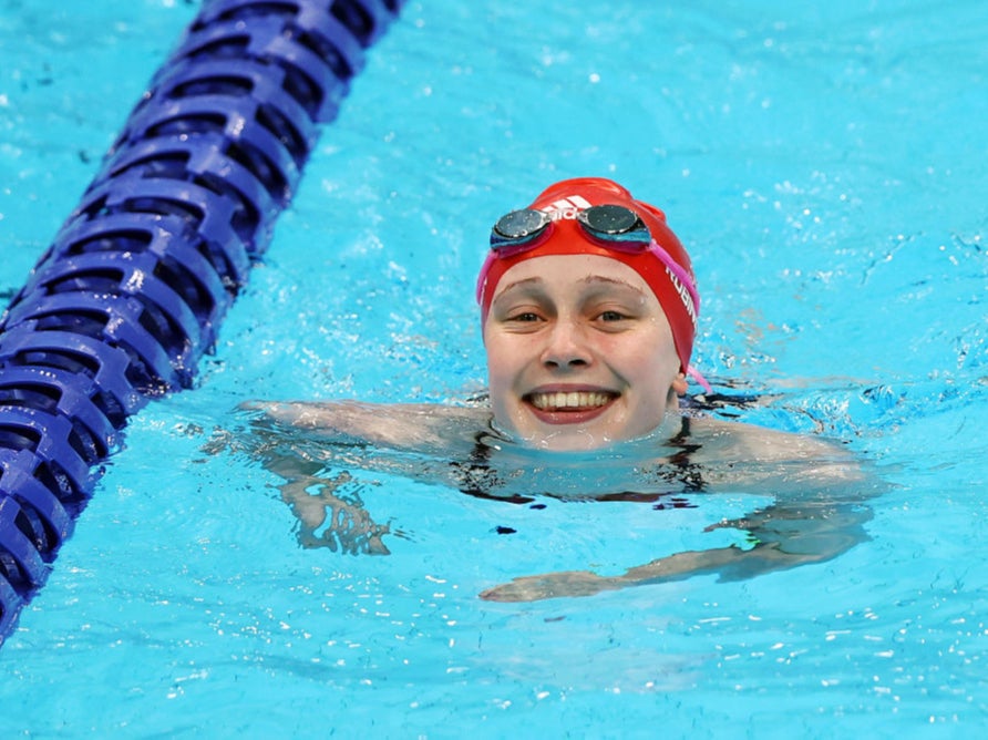Ellie Robinson finished fifth in the 50m butterfly S6 final