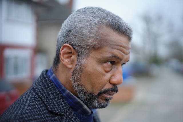 <p>Hugh Quarshie as Neville Lawrence in ITV’s ‘Stephen'</p>