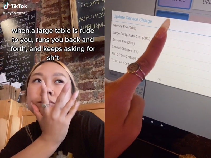 Server sparks debate after claiming she includes automatic gratuity when customers are ‘rude’