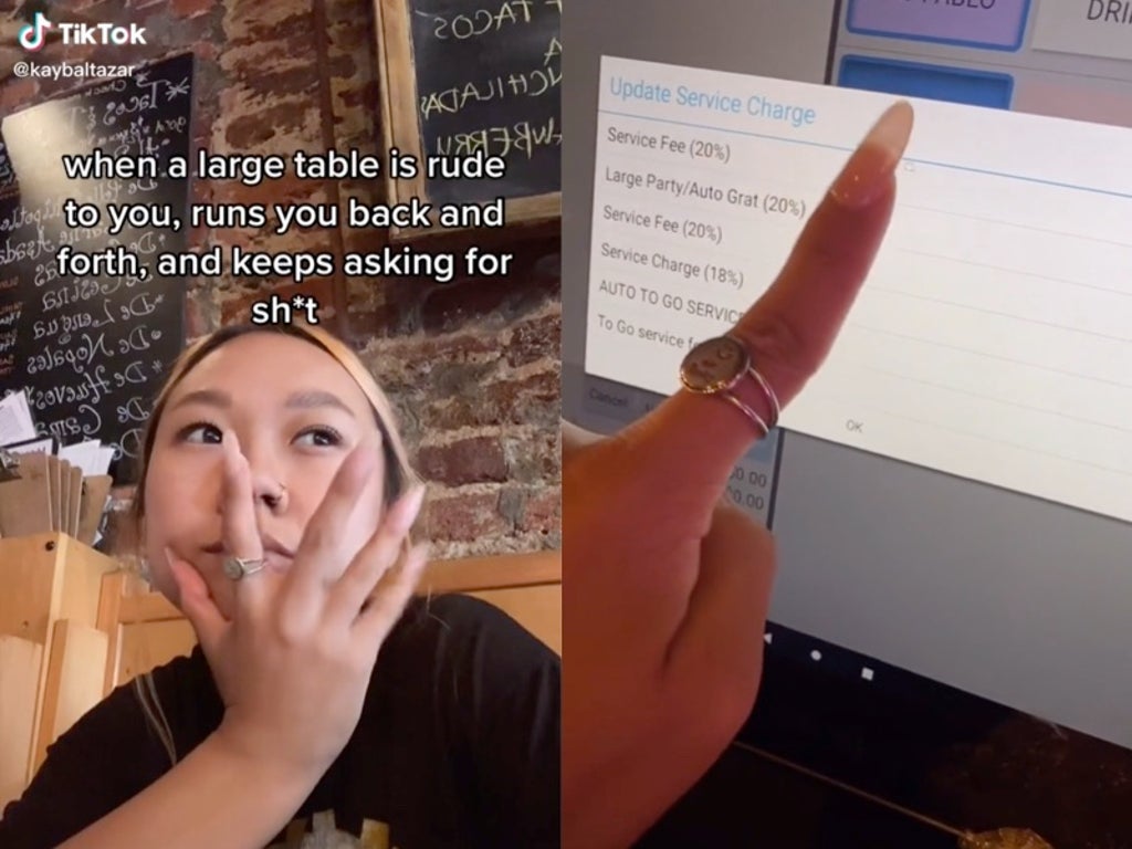 Restaurant server sparks debate after claiming she includes automatic gratuity when large tables are ‘rude’ 