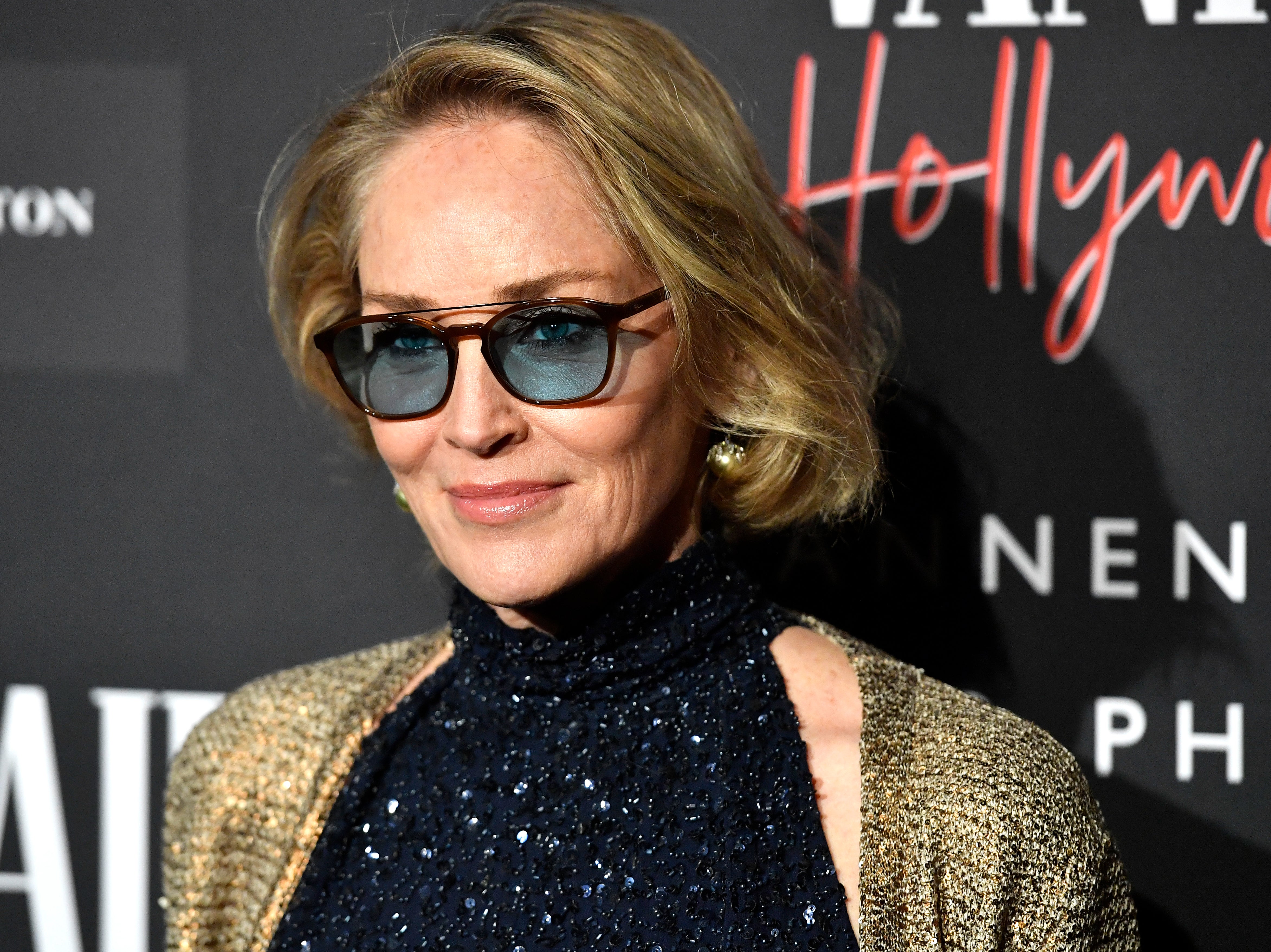 Sharon Stone at an event on 4 February 2020 in Century City, California