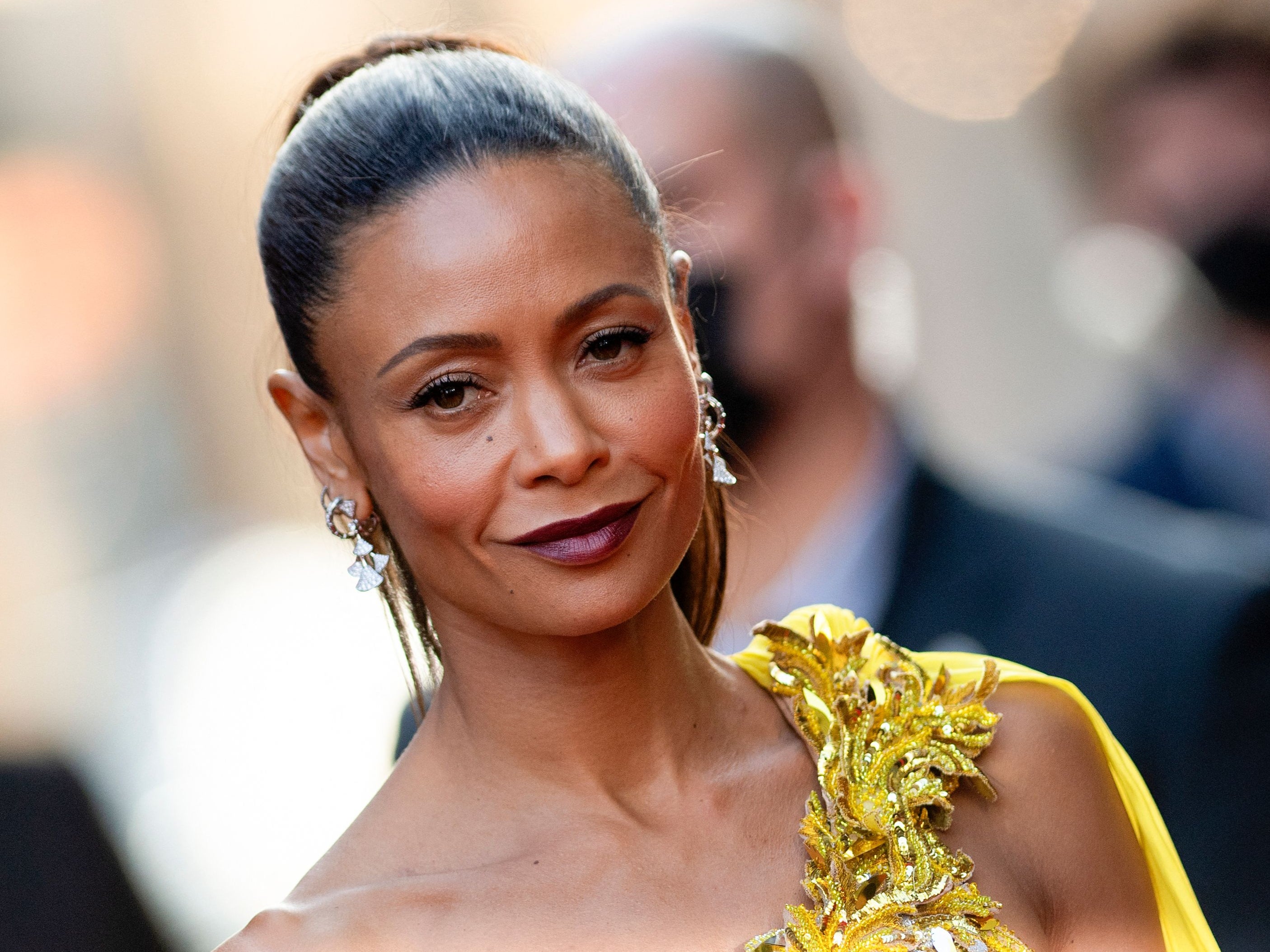 <p>Thandiwe Newton at the premiere of ‘Reminiscence’ on 17 August 2021 in Hollywood, California</p>