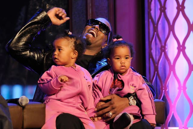 <p>File: P Diddy with his daughters D'Lila Star Combs and Jessie James Combs in 2008</p>