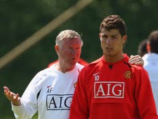 Cristiano Ronaldo sends message to Sir Alex Ferguson after completing Manchester United move