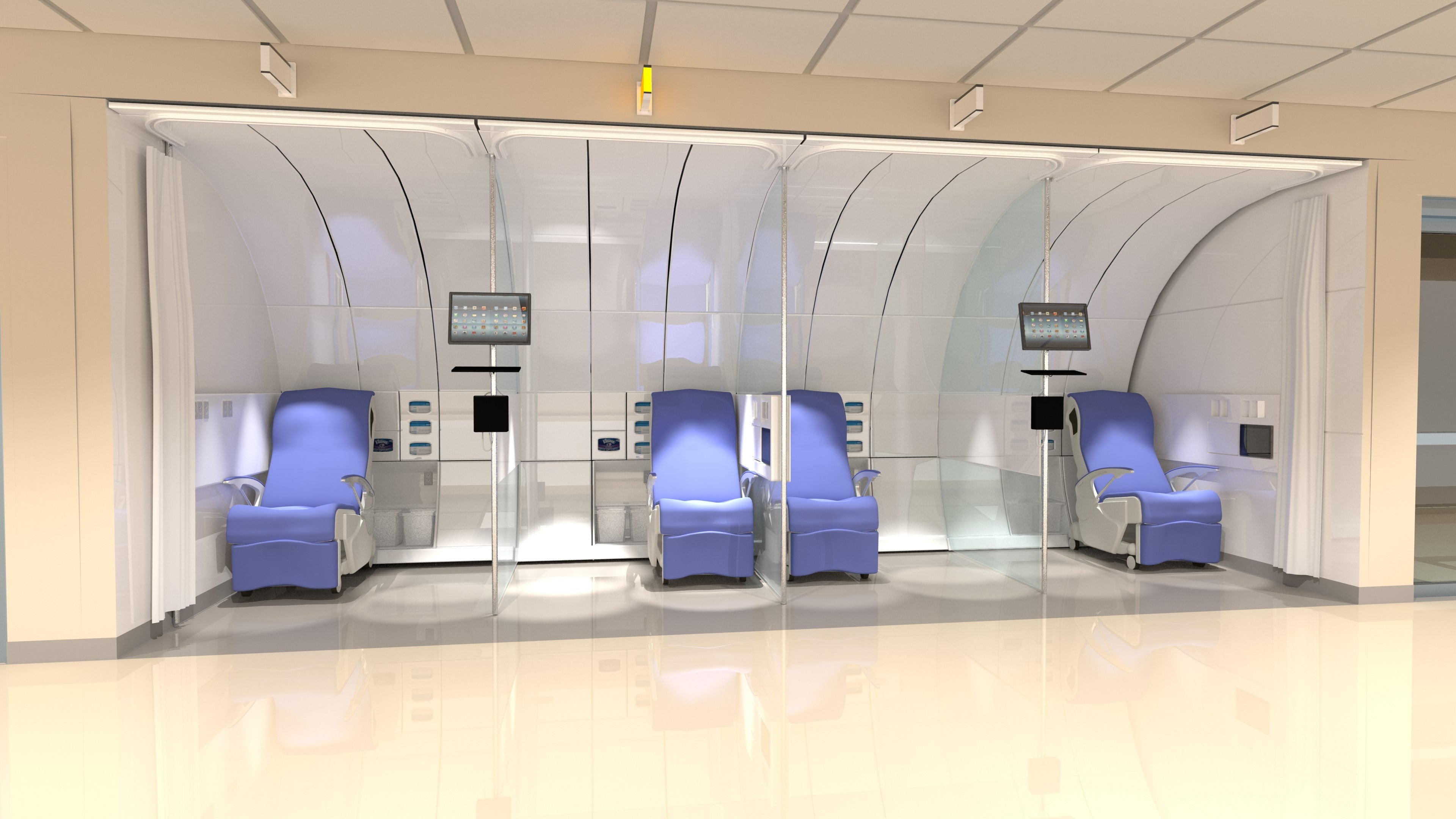 Airline-model pods and gardens among wards among the concepts for hospitals of upcoming