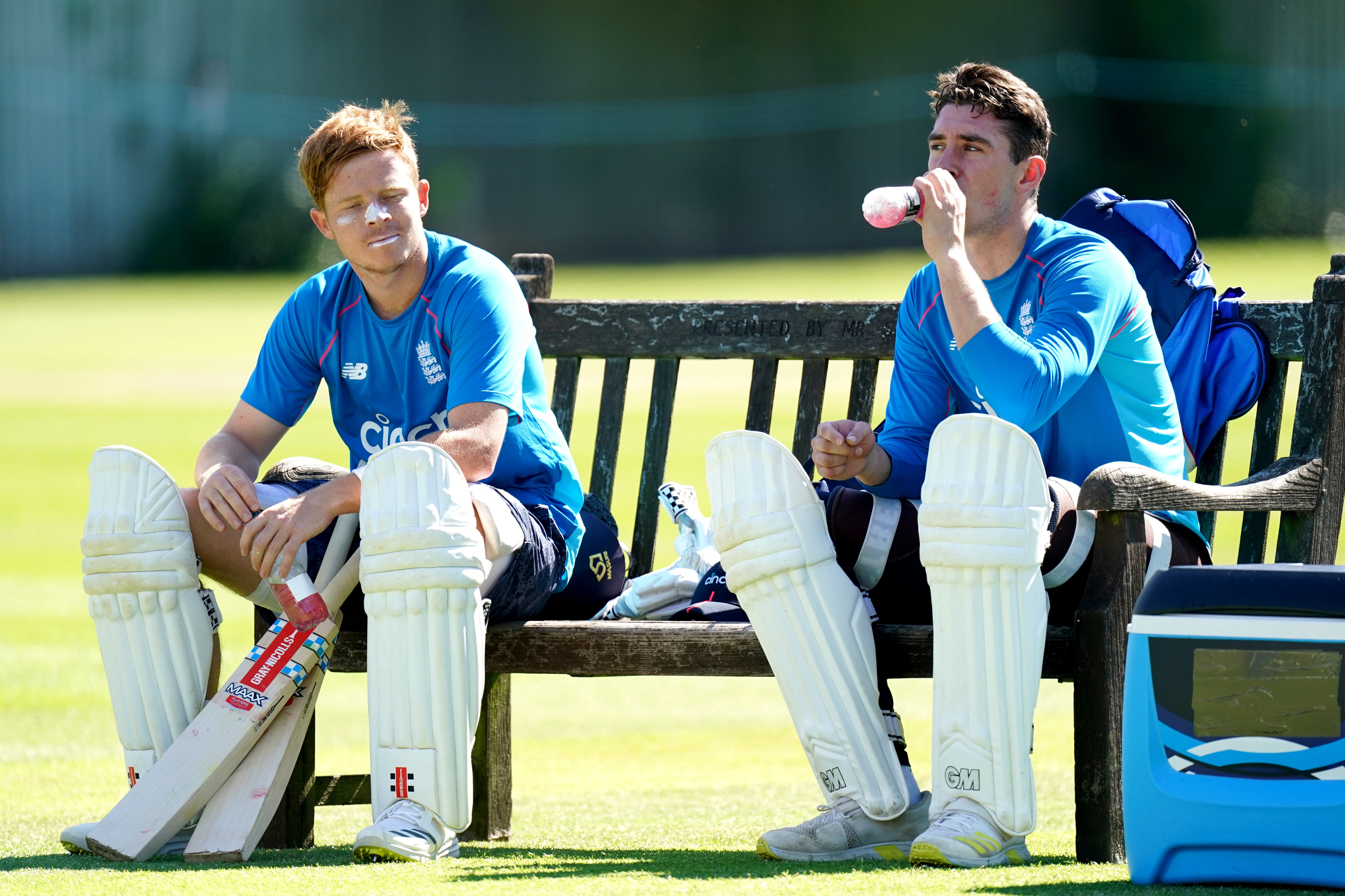 Ollie Pope (left) and Daw Lawrence (right) are waiting to step up off the bench (MIke Egerton/PA)