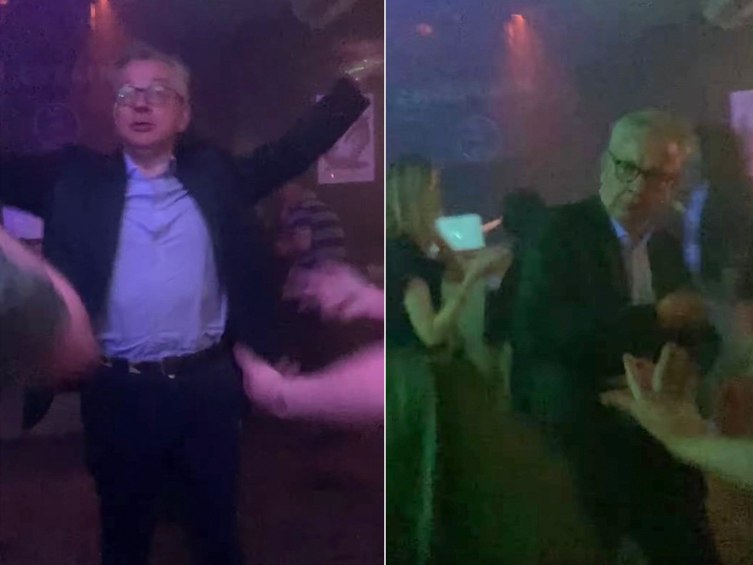 Michael Gove was spotted at Pipe, a nightclub in Aberdeen