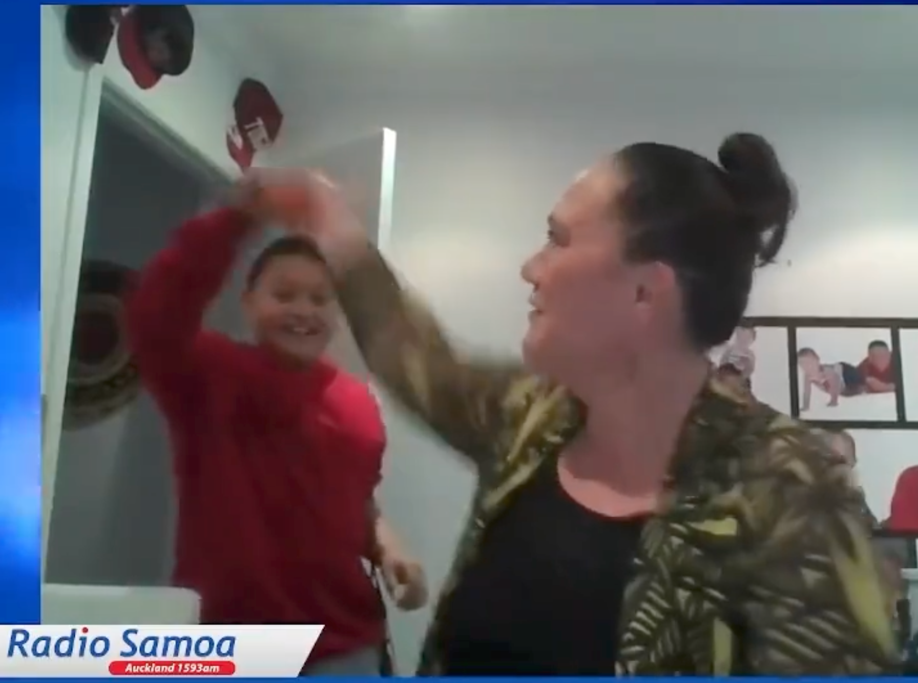 <p>Ms Sepuloni’s son burst into the room waving a carrot </p>