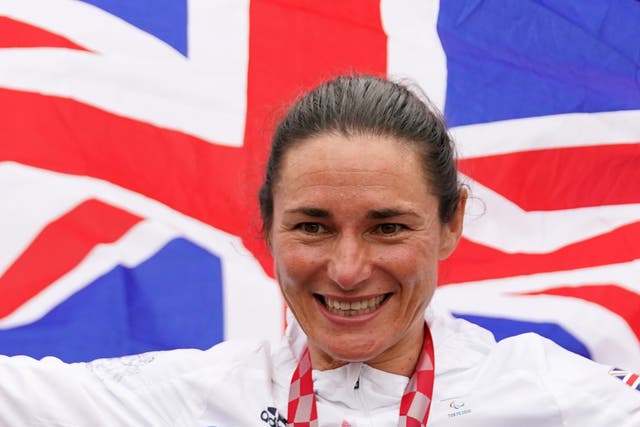 Great Britain’s Sarah Storey will attempt to make more history on Thursday (Tim Goode/PA)