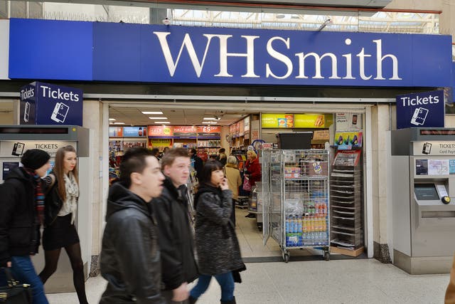WH Smith revealed that sales over the past six months were 65% of pre-pandemic levels (John Stillwell/PA)
