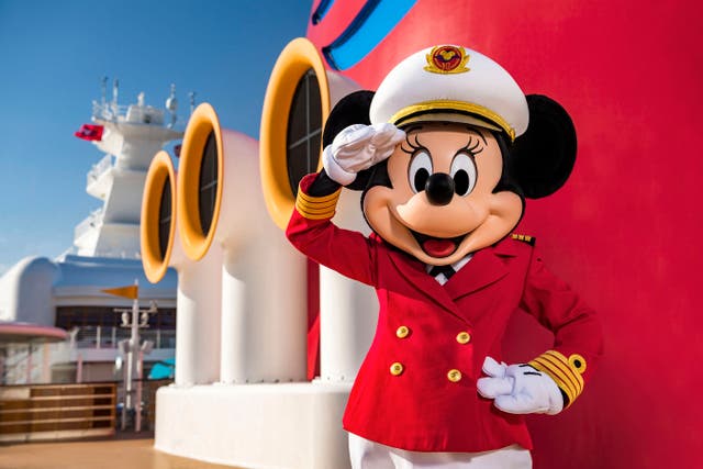 Captain Minnie Mouse on the Disney Cruise Line (PA/Disney Cruise Line/Matt Stroshane)