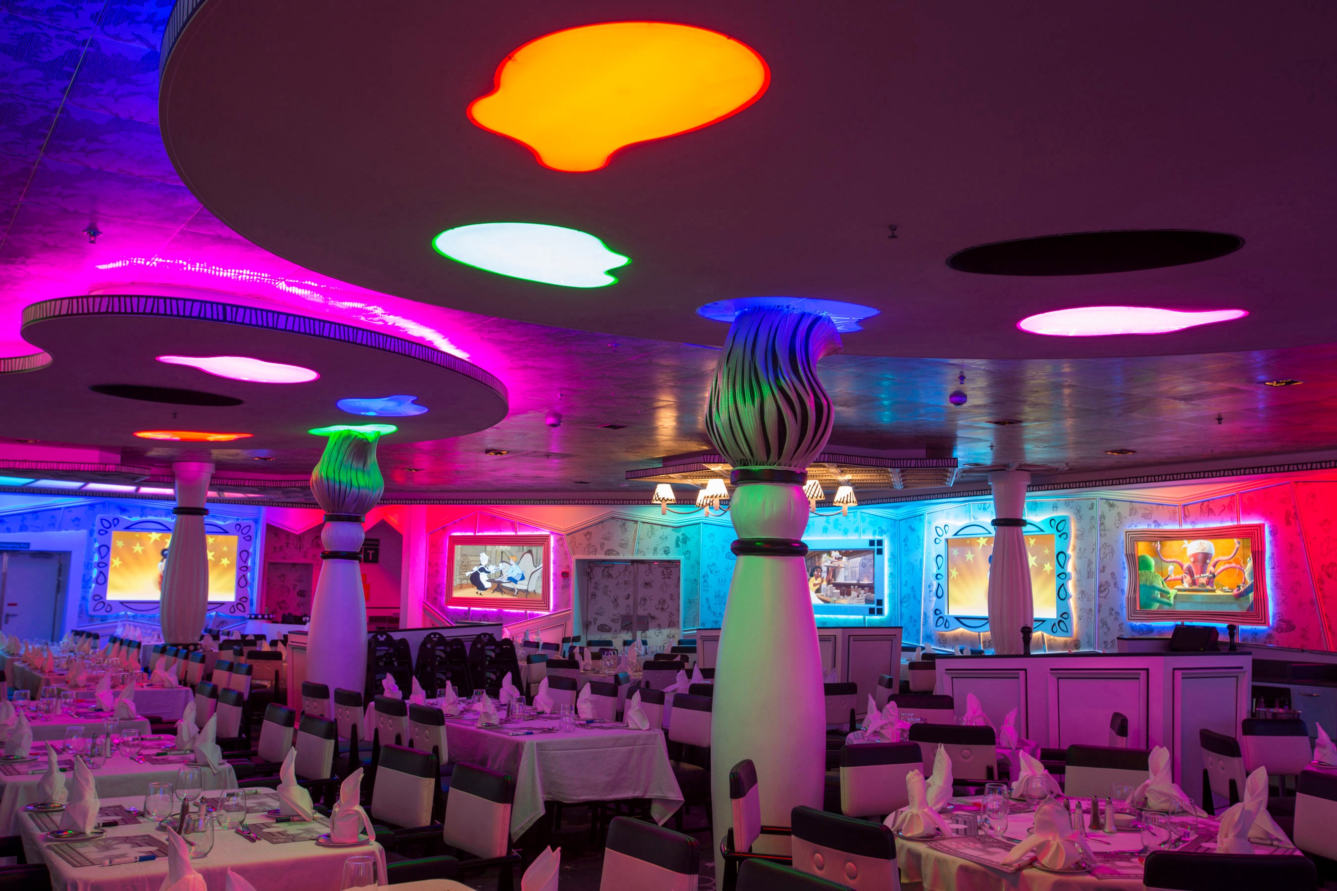 Animator’s Palette restaurant on the Disney Magic (PA/Disney Cruise Line/Jimmy DeFlippo)