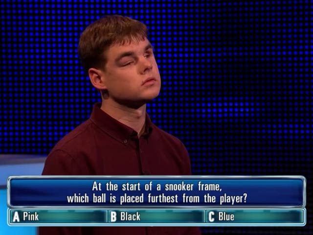 <p>Josh on ‘The Chase'</p>