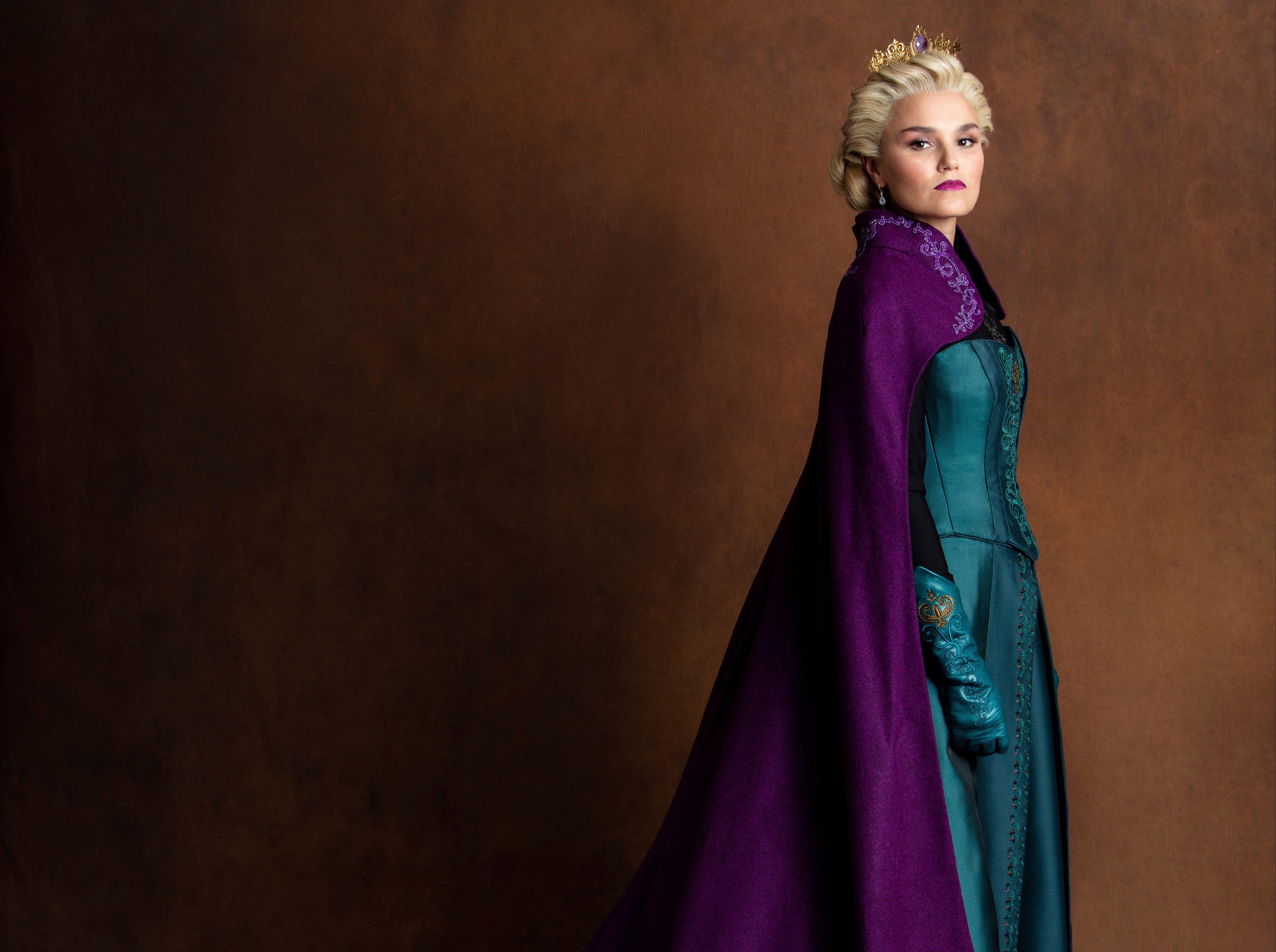 Samantha Barks in costume as Elsa