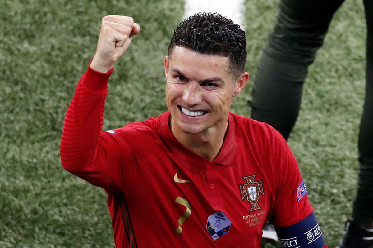 Cristiano Ronaldo Becomes All Time Record Men S International Goalscorer The Independent