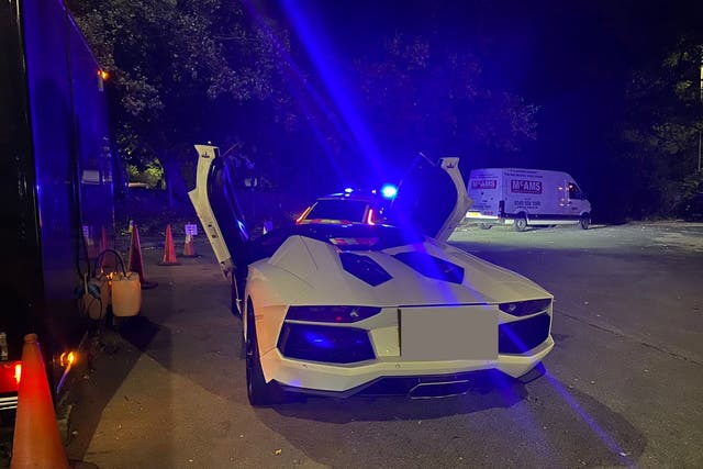 <p>The driver of a ?400,000 Lamborghini ended up walking home in tears after the flash supercar was seized by police</p>