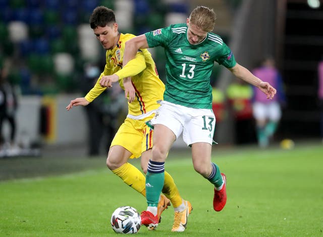 Ali McCann (right) has completed a move to Championship club Preston (Niall Carson/PA)