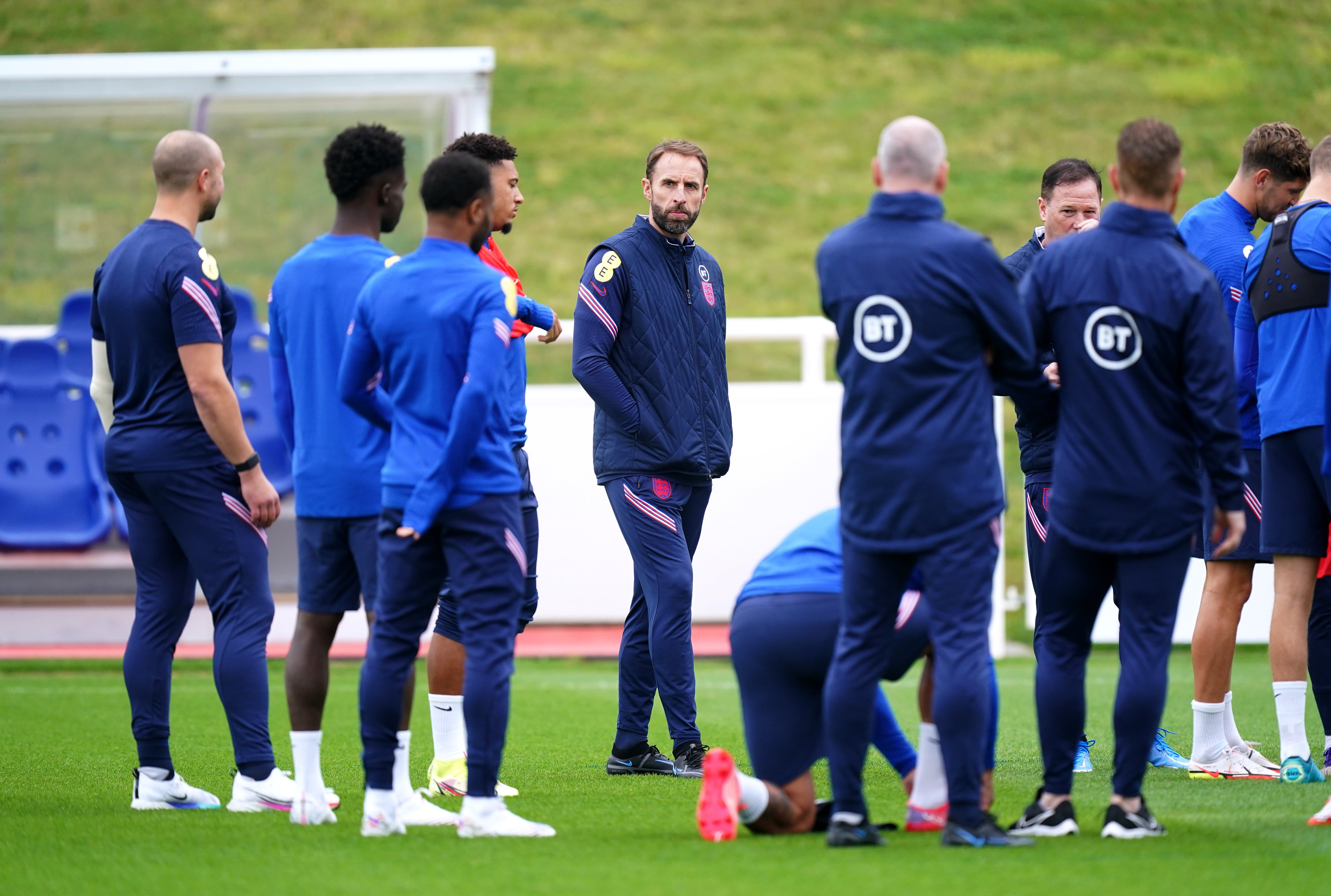 England manager Gareth Southgate during a training session at St George’s Park (Mike Egerton/PA)