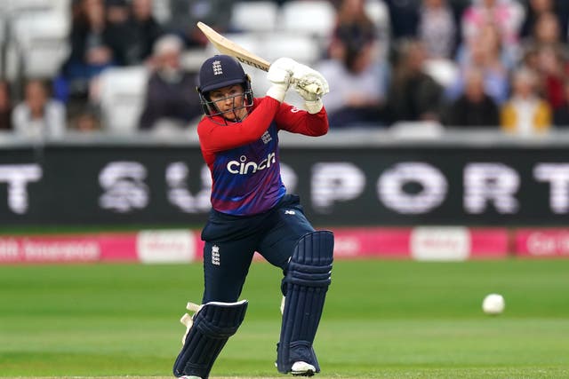 <p>Tammy Beaumont hit 97 for England (Zac Goodwin/PA)</p>