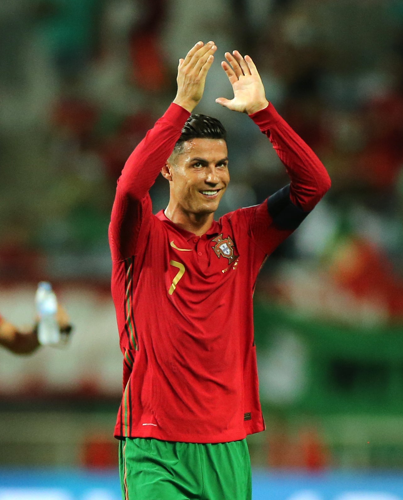 Cristiano Ronaldo applauds the fans after Portugal’s dramatic 2-1 World Cup qualifier win over the Republic of Ireland (Isabel Infantes/PA)