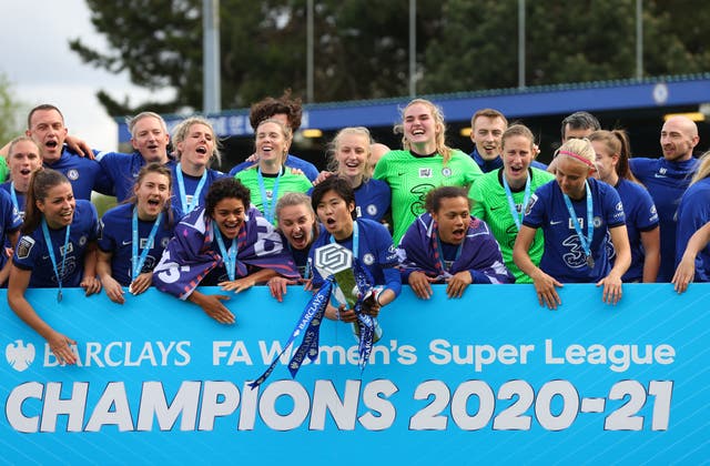 <p>Chelsea won a back-to-back WSL title last season</p>