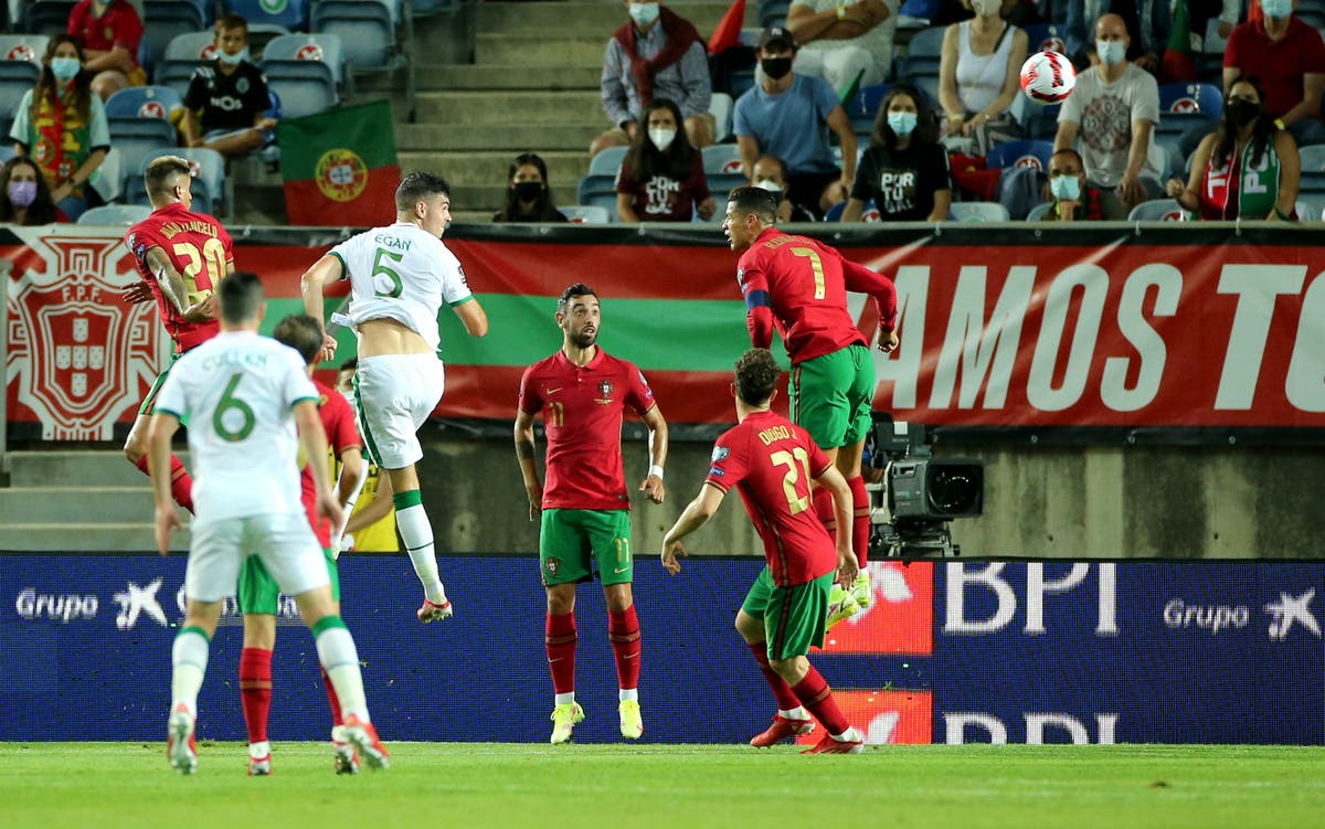 John Egan pushes Ireland to improve after Portugal’s Cristiano Ronaldo-led win
