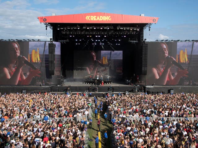 <p>Crowds at Reading Festival</p>