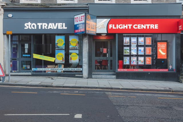 <p>Two rival Edinburgh travel agencies closed their doors in January due to the pandemic </p>