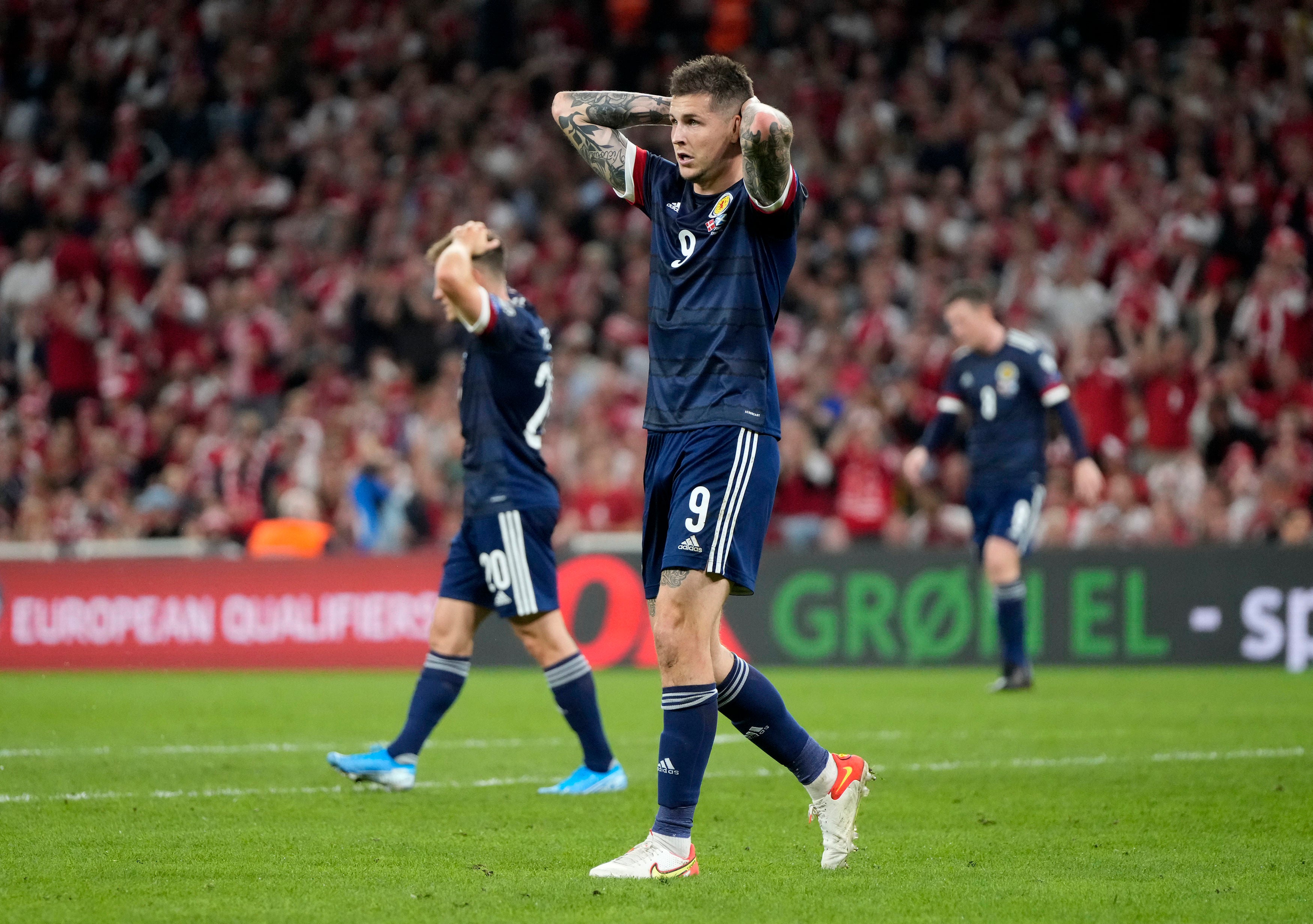 Scotland lost 2-0 in Copenhagen